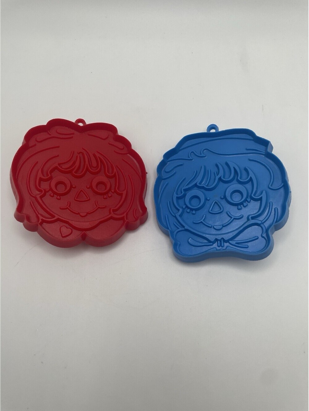 Vintage 1978 Hallmark Cookie Cutters Raggedy Ann & Andy Face Bobbs-Merrill Doll